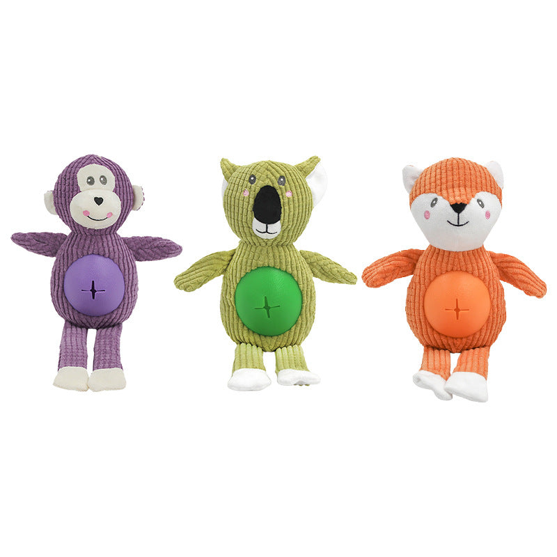 KFX-3025085 Durable Animal-Shaped Stuffed Toy for Dogs – Bite Resistant Pet Play Companion
