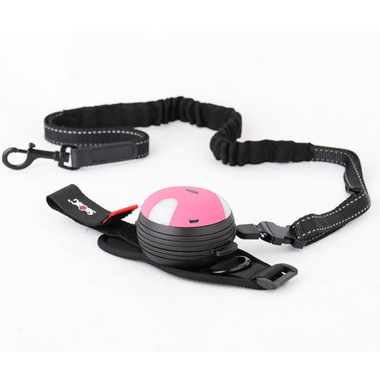 KFX-3025213 Adjustable Automatic Telescopic Pet Leash - Nylon Traction Belt in Pink, Green, Blue, and Black
