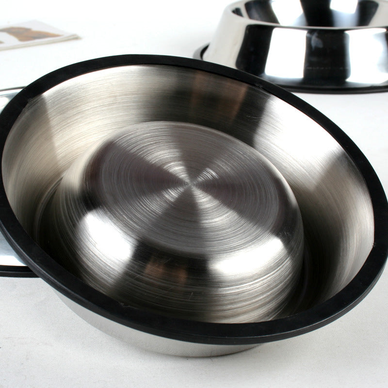 KFX-3025597 Stainless Steel Non-Slip Pet Food and Water Bowl - Multiple Sizes Available