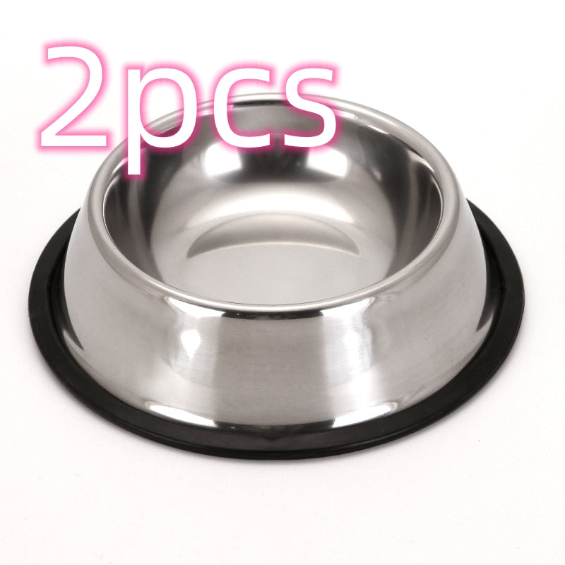 KFX-3025597 Stainless Steel Non-Slip Pet Food and Water Bowl - Multiple Sizes Available