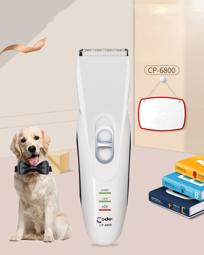 KFX-3027005 Electric Pet Hair Trimmer with Dual Power, Combs, and Accessories