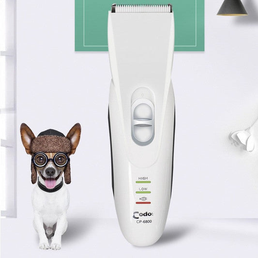KFX-3027005 Electric Pet Hair Trimmer with Dual Power, Combs, and Accessories