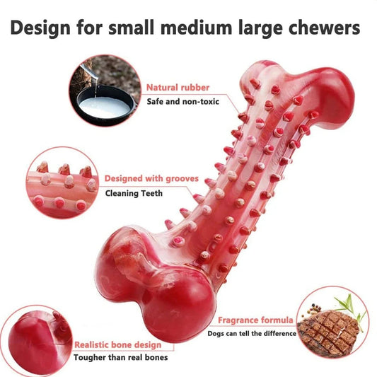 KFX-3034429 Durable Natural Rubber Chew Toy for Aggressive Dogs - Ideal for Heavy Chewing