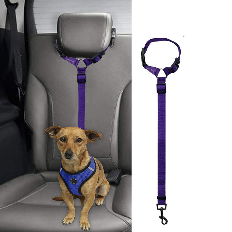 KFX-3036733 Car Backseat Pet Leash for Enhanced Stability – Durable Polyester, Available in Multiple Colors
