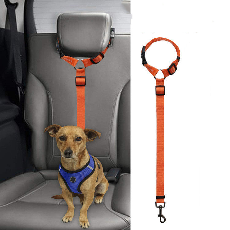 KFX-3036733 Car Backseat Pet Leash for Enhanced Stability – Durable Polyester, Available in Multiple Colors