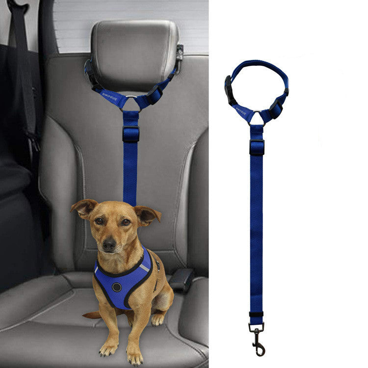 KFX-3036733 Car Backseat Pet Leash for Enhanced Stability – Durable Polyester, Available in Multiple Colors