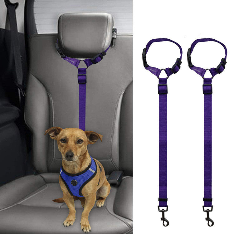 KFX-3036733 Car Backseat Pet Leash for Enhanced Stability – Durable Polyester, Available in Multiple Colors