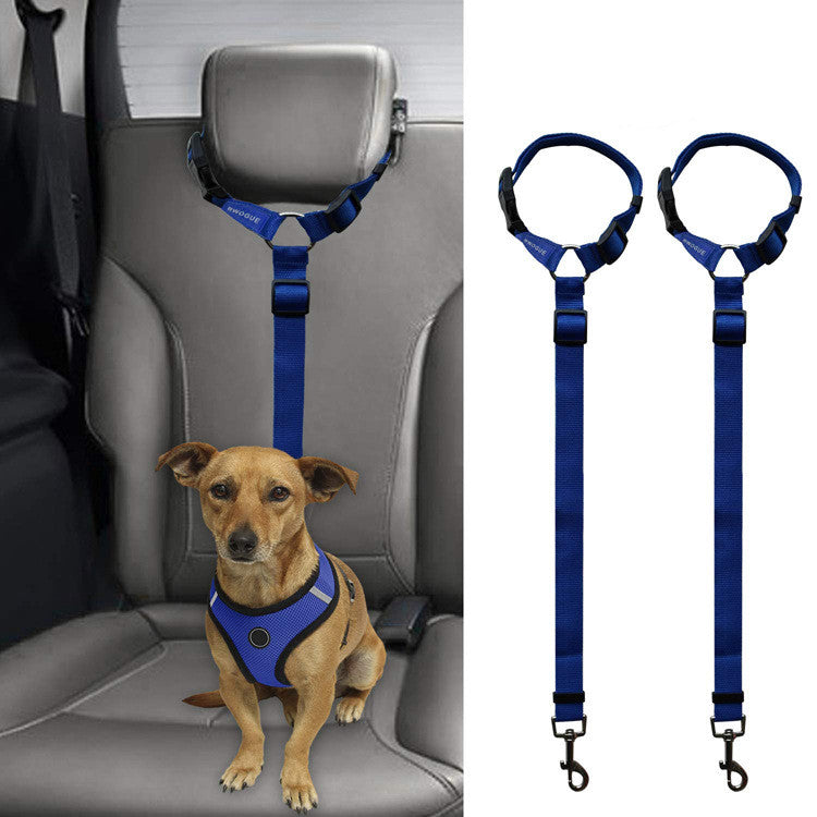 KFX-3036733 Car Backseat Pet Leash for Enhanced Stability – Durable Polyester, Available in Multiple Colors