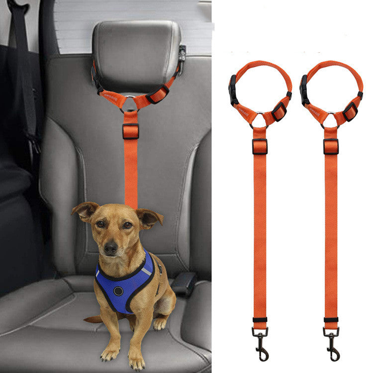 KFX-3036733 Car Backseat Pet Leash for Enhanced Stability – Durable Polyester, Available in Multiple Colors