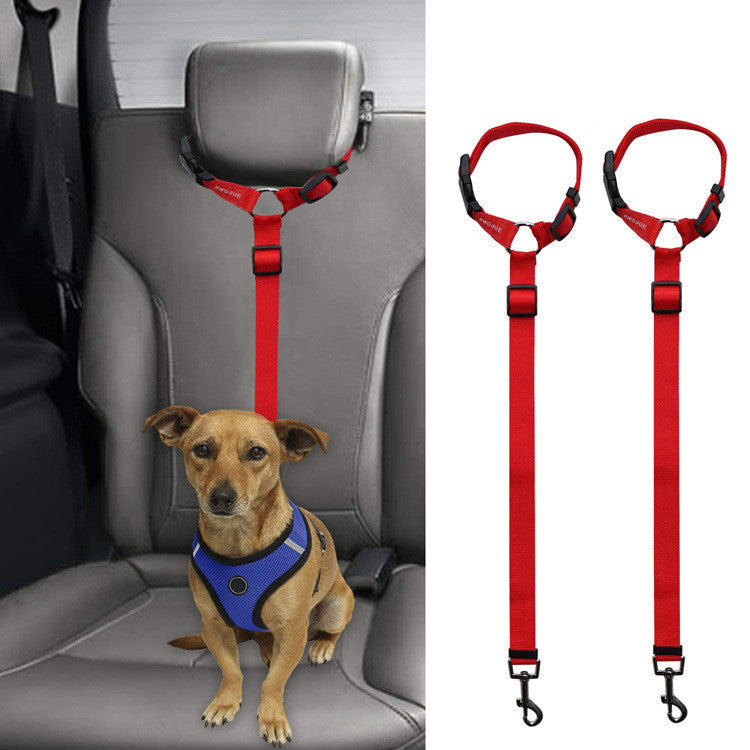 KFX-3036733 Car Backseat Pet Leash for Enhanced Stability – Durable Polyester, Available in Multiple Colors