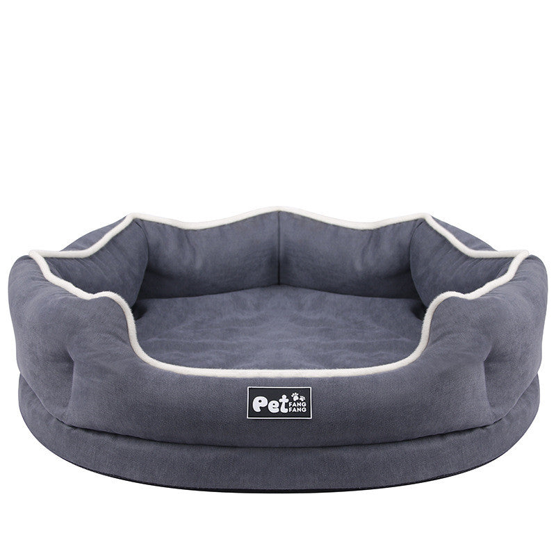 KFX-3036989 Removable Pet Bed Mattress for Cats and Dogs, Tear-Resistant and Breathable Cloth, Available in Pink, Blue, and Gray, Sizes S and L