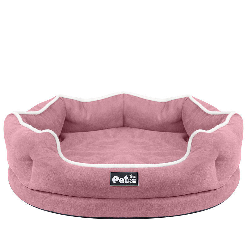 KFX-3036989 Removable Pet Bed Mattress for Cats and Dogs, Tear-Resistant and Breathable Cloth, Available in Pink, Blue, and Gray, Sizes S and L
