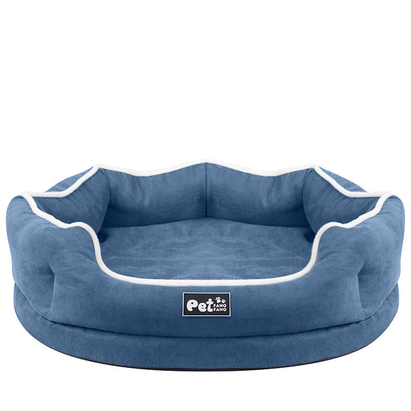 KFX-3036989 Removable Pet Bed Mattress for Cats and Dogs, Tear-Resistant and Breathable Cloth, Available in Pink, Blue, and Gray, Sizes S and L