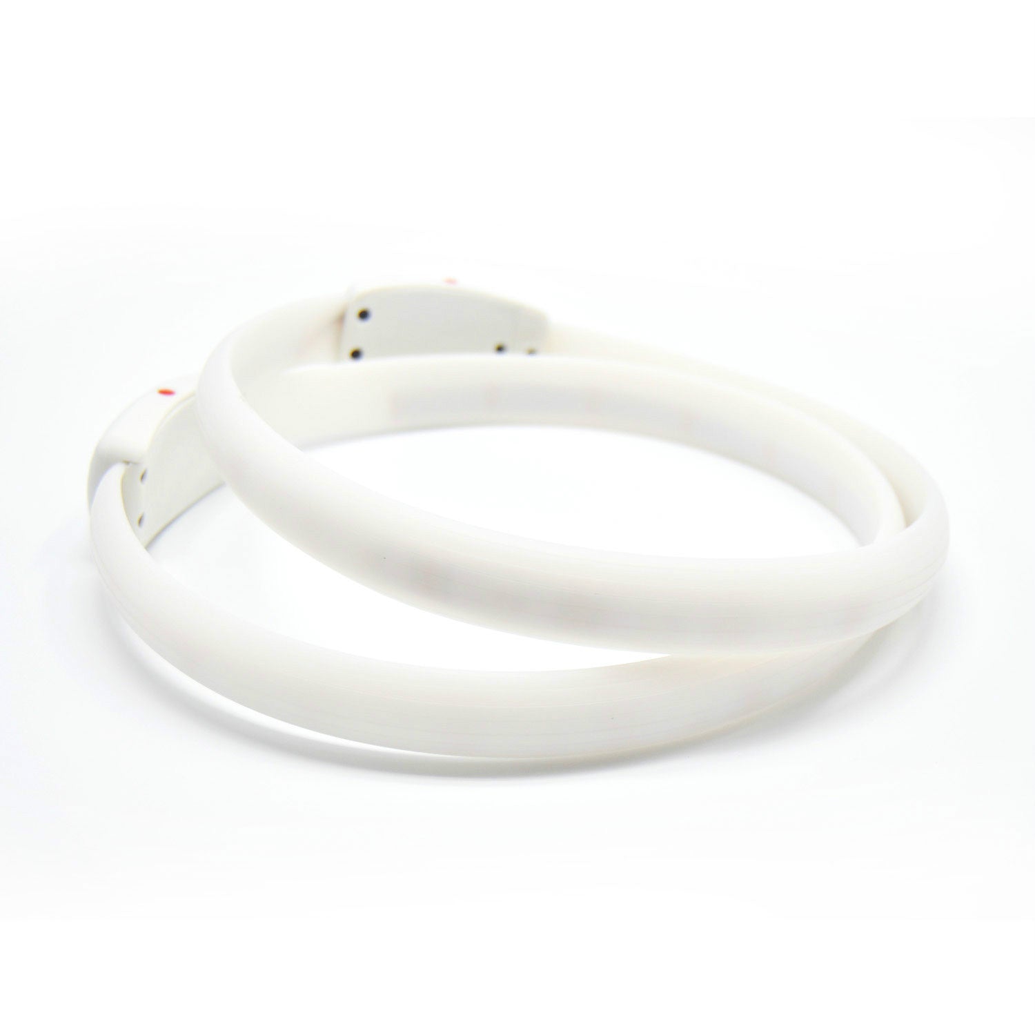 KFX-3038909 USB Rechargeable Anti-Lost Silicone Light-Up Dog Collar - Adjustable Size for Comfort