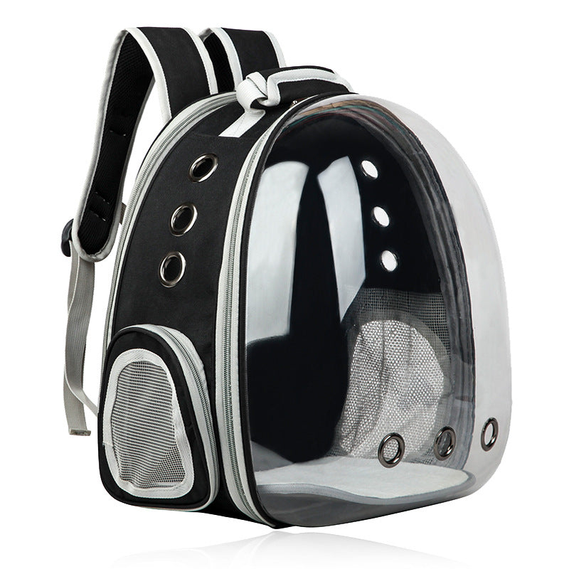 KFX-3039165 Portable Cat Space Capsule with Transparent Window and Safety Features