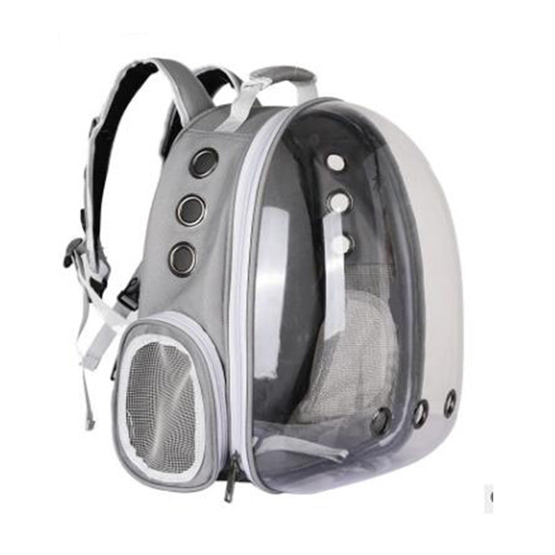 KFX-3039165 Portable Cat Space Capsule with Transparent Window and Safety Features