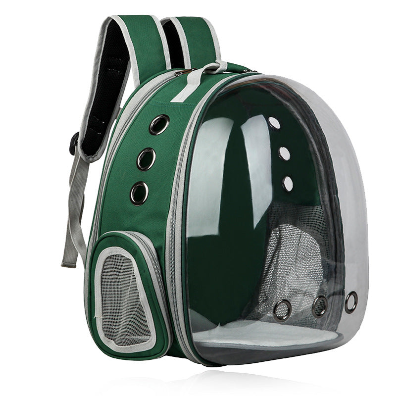 KFX-3039165 Portable Cat Space Capsule with Transparent Window and Safety Features