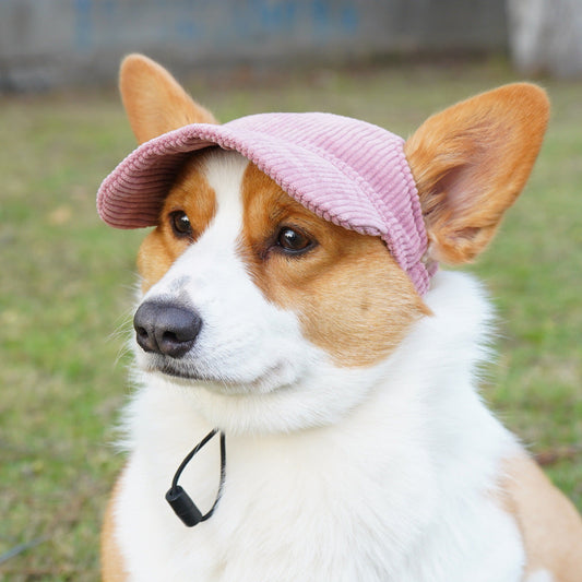 KFX-3039293 Casual Corduroy Hat for Cats and Dogs - Various Colors and Sizes Available