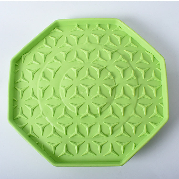 KFX-3040701 Colorful Pet Silica Gel Lick Mat with Suction Cups for Mess-Free Treat Time