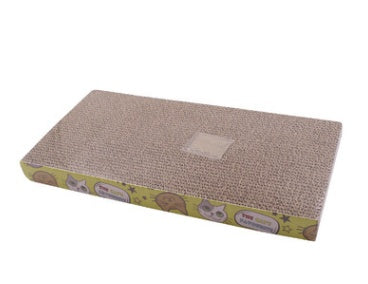KFX-3042877 S-Shaped Cat Scratcher and Lounger with Catnip - Durable Corrugated Paper Mat for Healthy Claw Maintenance and Stress Relief