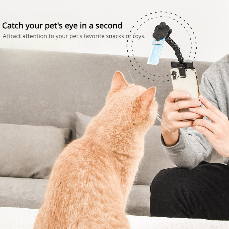 KFX-3044157 Pet Photo Clip for Easy Selfies with Dogs and Cats, Adjustable Camera Bracket for Pet Toys