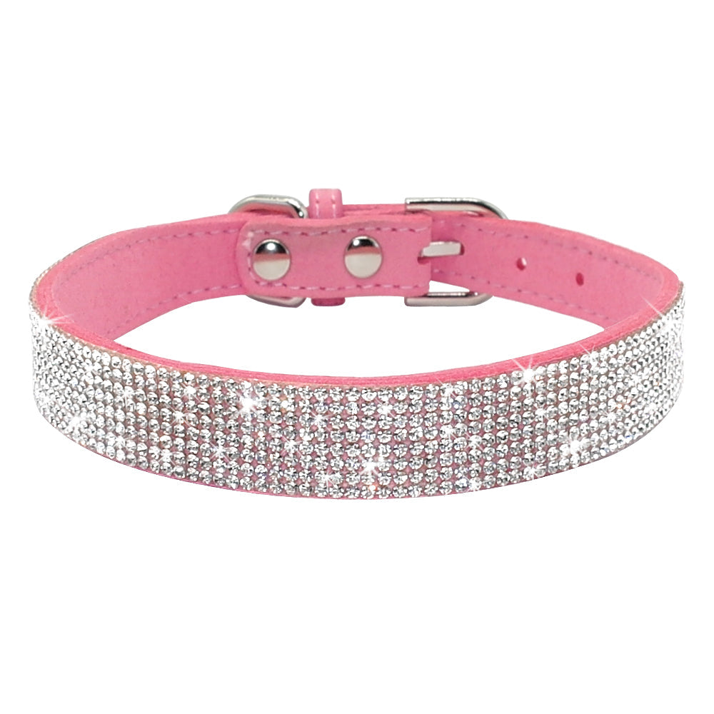 KFX-3044669 Korean Velvet Pet Leash with Rhinestone Bow Tie Design for Small and Medium Pets