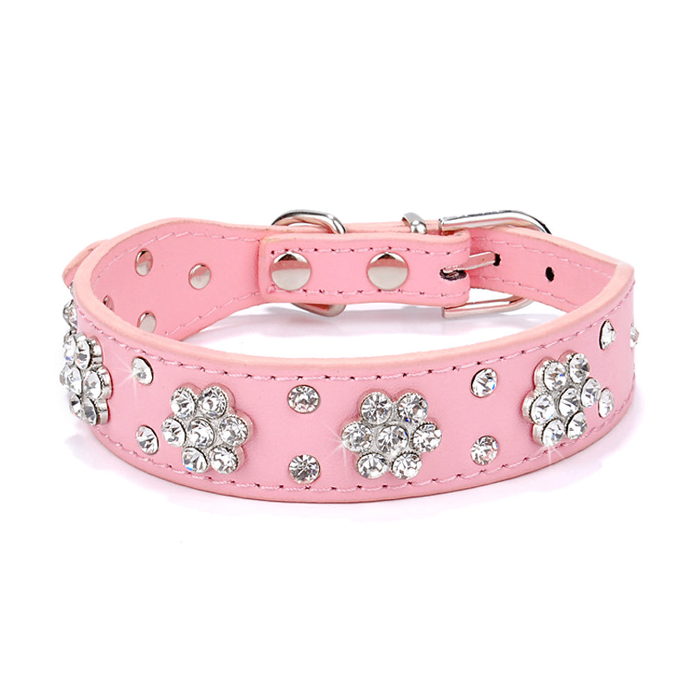 KFX-3044669 Korean Velvet Pet Leash with Rhinestone Bow Tie Design for Small and Medium Pets
