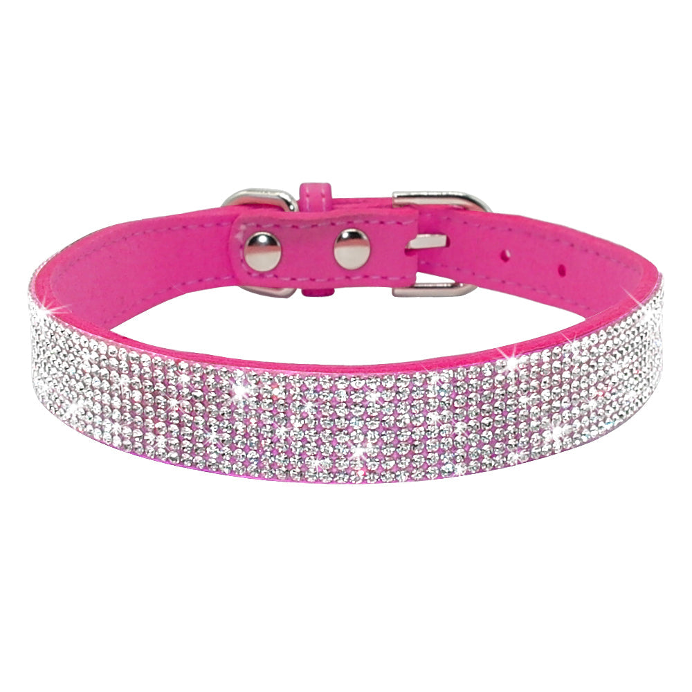 KFX-3044669 Korean Velvet Pet Leash with Rhinestone Bow Tie Design for Small and Medium Pets