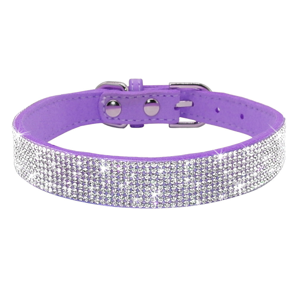 KFX-3044669 Korean Velvet Pet Leash with Rhinestone Bow Tie Design for Small and Medium Pets