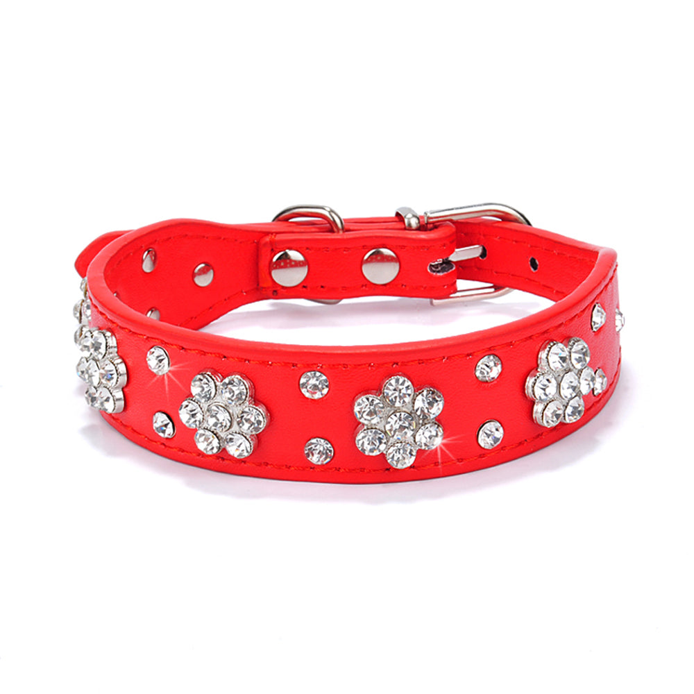 KFX-3044669 Korean Velvet Pet Leash with Rhinestone Bow Tie Design for Small and Medium Pets