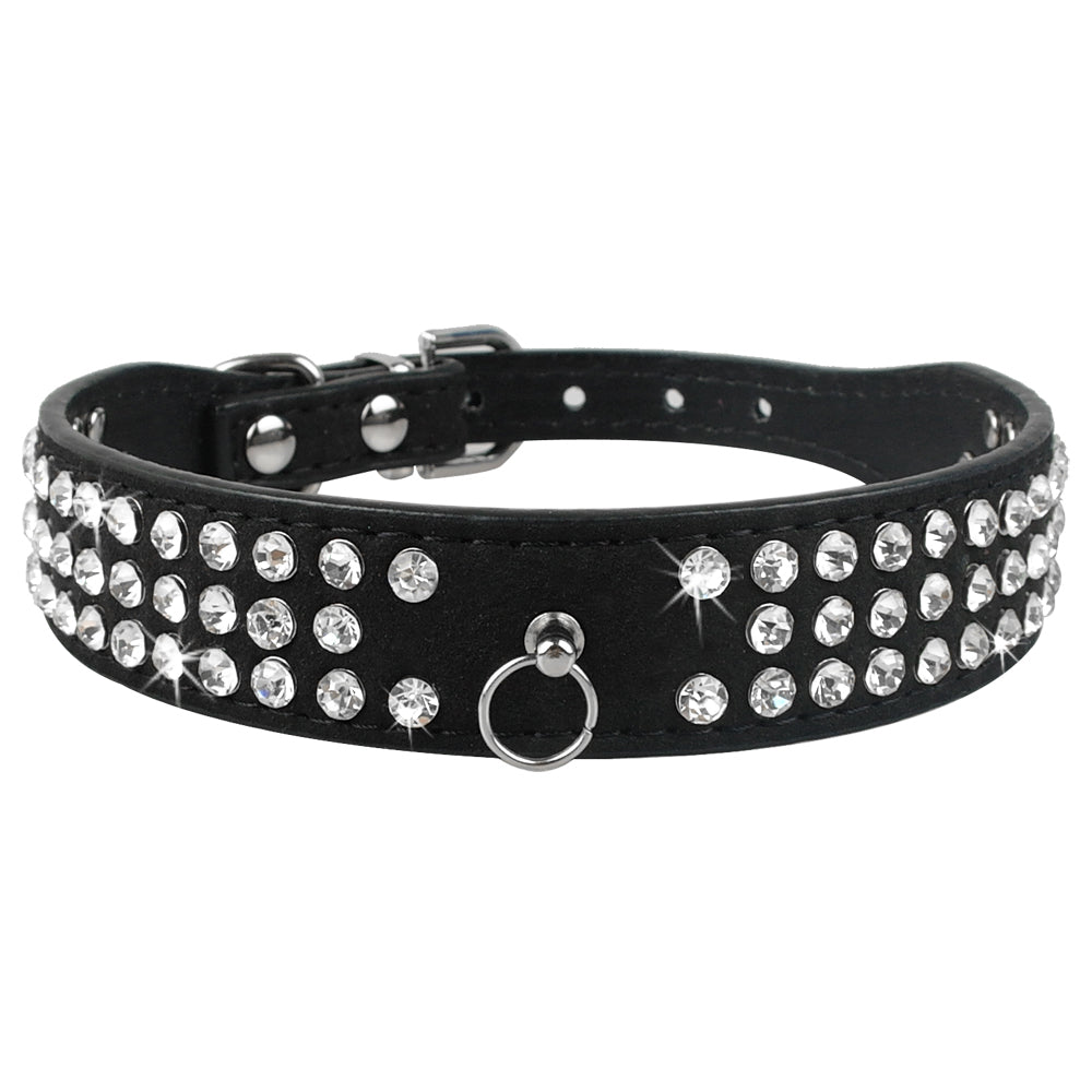 KFX-3044669 Korean Velvet Pet Leash with Rhinestone Bow Tie Design for Small and Medium Pets