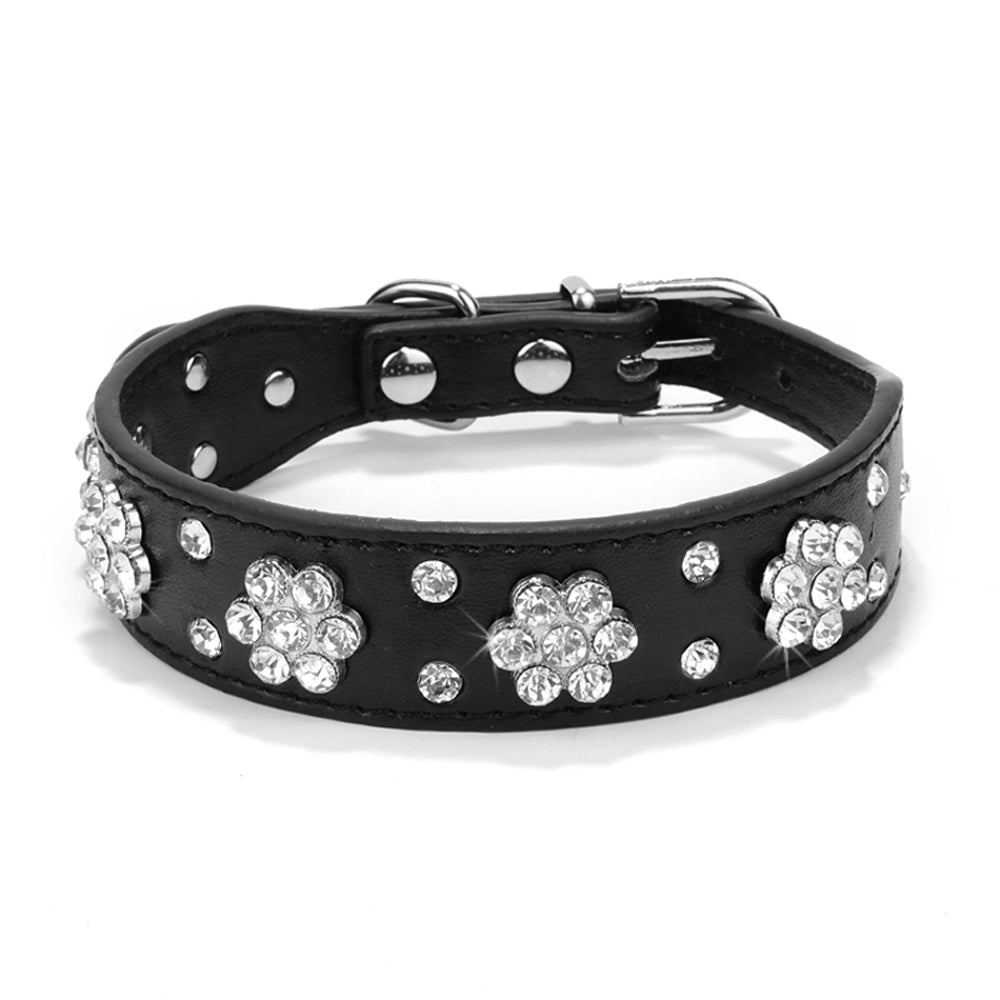 KFX-3044669 Korean Velvet Pet Leash with Rhinestone Bow Tie Design for Small and Medium Pets