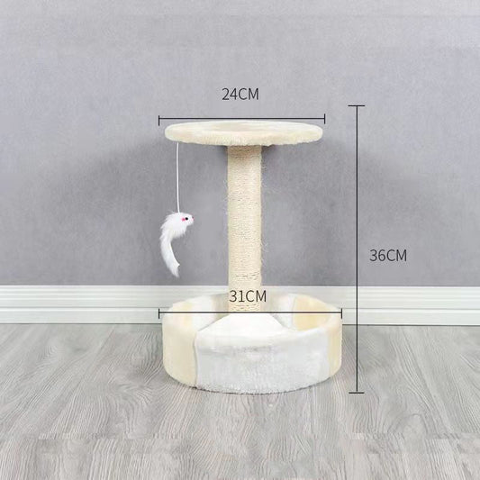 KFX-3045949 Cat Climbing Frame with Integrated Column in Multiple Color Options