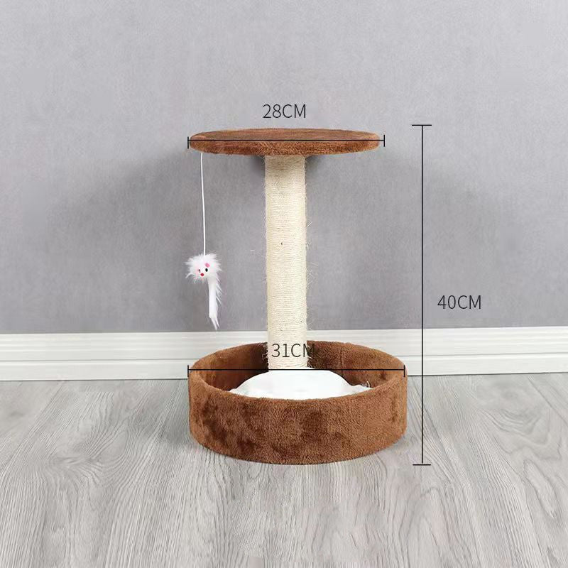 KFX-3045949 Cat Climbing Frame with Integrated Column in Multiple Color Options