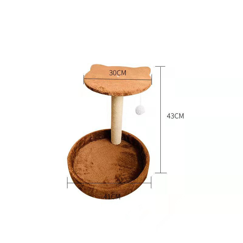 KFX-3045949 Cat Climbing Frame with Integrated Column in Multiple Color Options