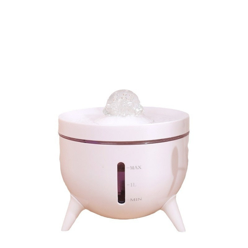 KFX-3048509 Crystal Ball Pet Water Dispenser with Automatic Circulation, 1800ml Capacity