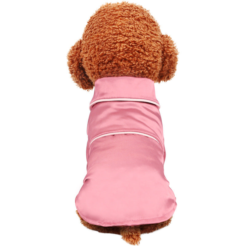 KFX-3049277 Silk Bathrobe Pajamas for Pets – Comfortable Polyester Cotton Robe in Sizes XS to XXL