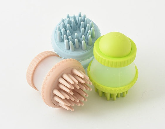 KFX-3050301 Multifunctional Silicone Pet Bath Brush for Easy Grooming and Massage