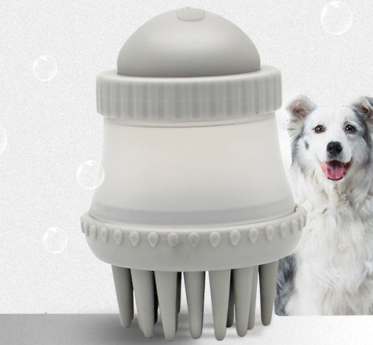 KFX-3050301 Multifunctional Silicone Pet Bath Brush for Easy Grooming and Massage