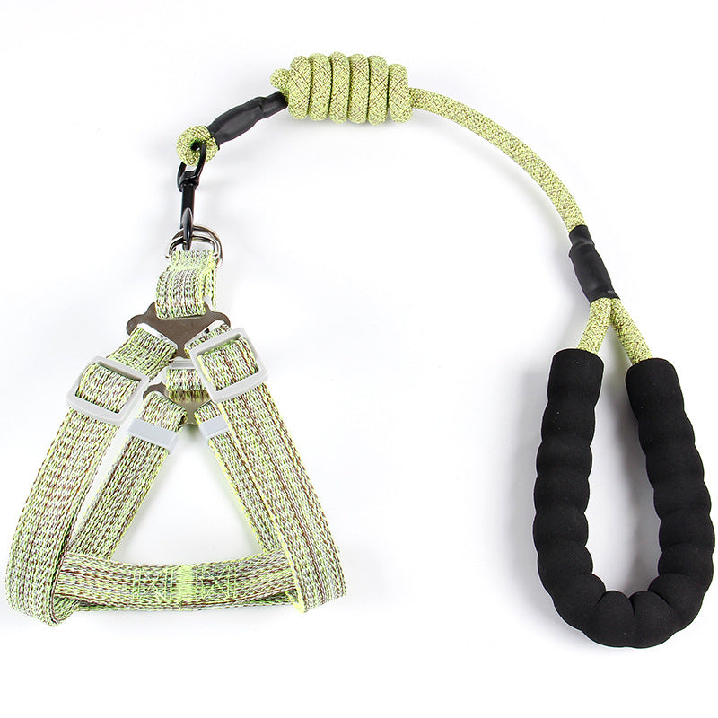 KFX-3051709 Nylon Adjustable Pet Leash with Chrome-Plated Buckle and EVA Foam Handle