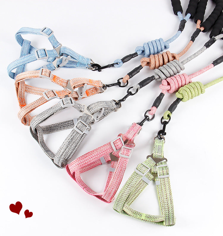KFX-3051709 Nylon Adjustable Pet Leash with Chrome-Plated Buckle and EVA Foam Handle