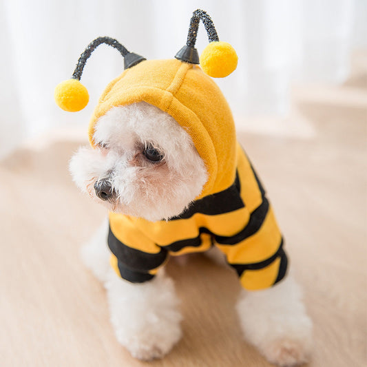 KFX-3053501 Adorable Yellow Milk Silk Sweater for Dogs - Cute Style, Comfortable Fit