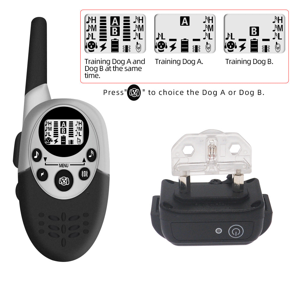 KFX-3056189 Remote Dog Trainer with Rechargeable Battery and Intelligent Control - Suitable for All Seasons