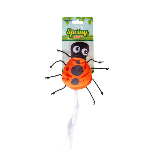 KFX-3056829 Cat Plush Chew Toy - Mint Scented with Insect, Mushroom, and Flower Designs