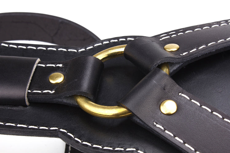 KFX-3057469 Cowhide Pet Chest and Back Harness for Medium to Large Dogs, Sizes M and L Available