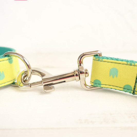 KFX-3057981 Adjustable Dog Collar and Leash Set with Cute Paw Pattern for Small to Large Dogs - Dragon Claw Design
