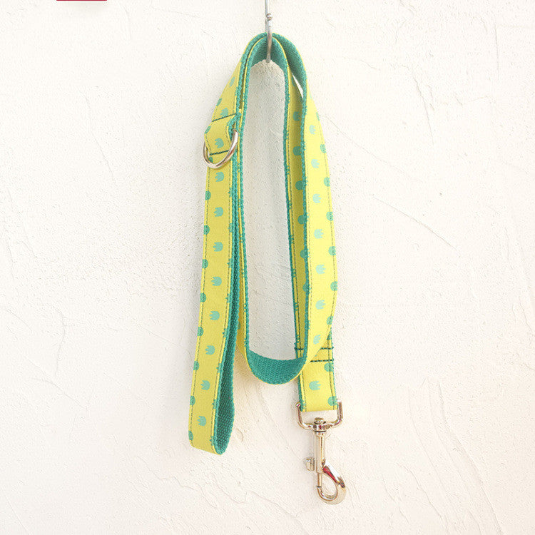 KFX-3057981 Adjustable Dog Collar and Leash Set with Cute Paw Pattern for Small to Large Dogs - Dragon Claw Design