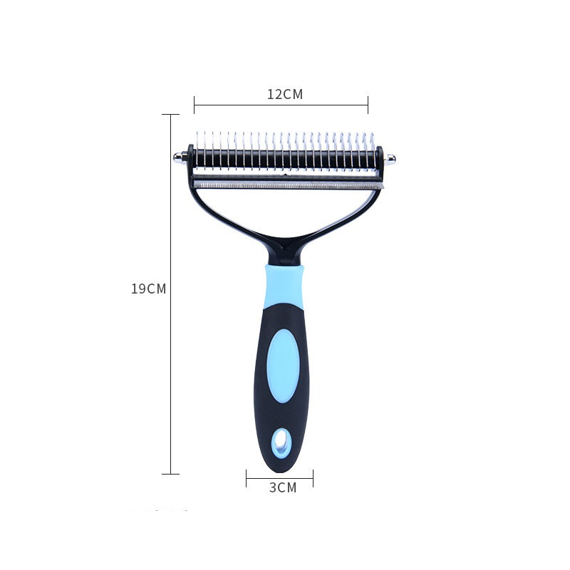 KFX-3059773 Dual Purpose Pet Combs for Removing Loose Hair and Dead Knots in Dogs and Cats