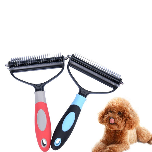 KFX-3059773 Dual Purpose Pet Combs for Removing Loose Hair and Dead Knots in Dogs and Cats