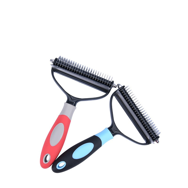 KFX-3059773 Dual Purpose Pet Combs for Removing Loose Hair and Dead Knots in Dogs and Cats